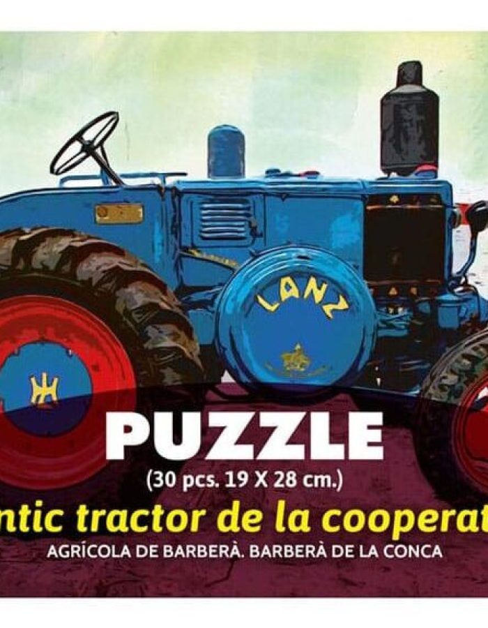 Puzzle antic tractor de la cooperativa